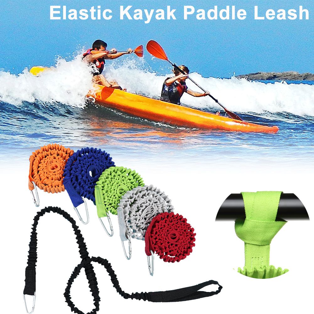Fishing Kayak Anchor - สายจูงเบ็ดตกปลาพายเรือคายัคพายเรือแคนูยืดหยุ่นปรับได้อุปกรณ์เสริมสำหรับเรือพายคาราบิเนอร์เพื่อความปลอดภัย