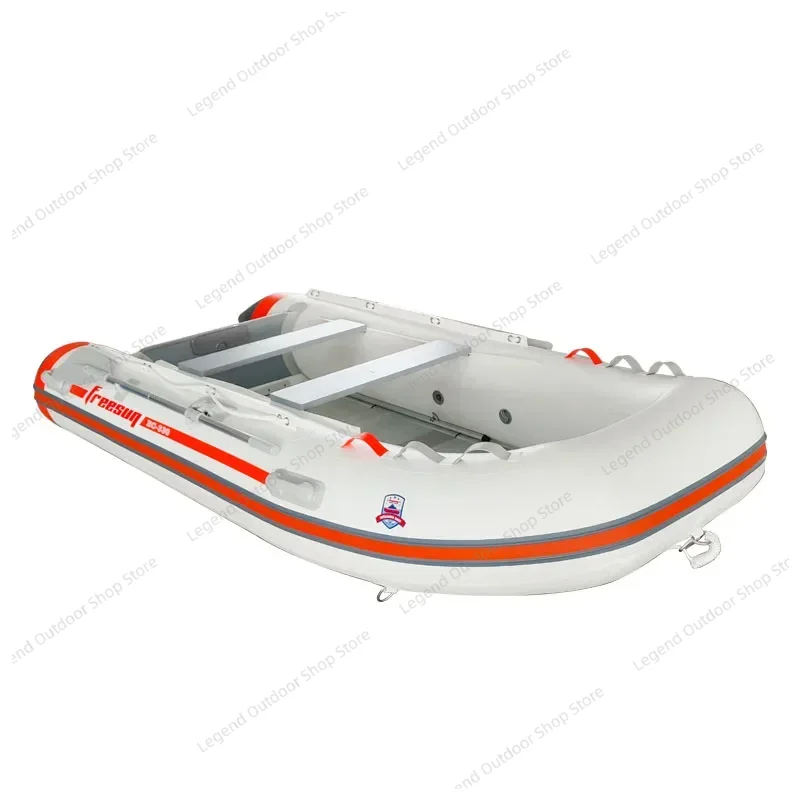Fishing Kayak Inflatable - เรือคายัคเป่าลมแบบพื้นแข็งสำหรับ 2 คน, เรือกันกระแทกทนทานต่อการสึกหรอ, เรือตกปลาแบบพกพาสำหรับเล่นเซิร์ฟกลางแจ้ง