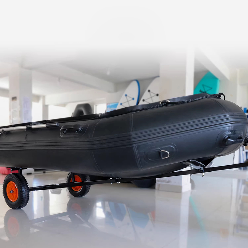 Fishing Kayak Cart - รถเข็นขนส่งเรือคายัคแบบเคลื่อนที่ได้ ทำจากเหล็กกล้าคาร์บอน พร้อมยางลมขนาด 15.7 นิ้ว และโครงรองรับ