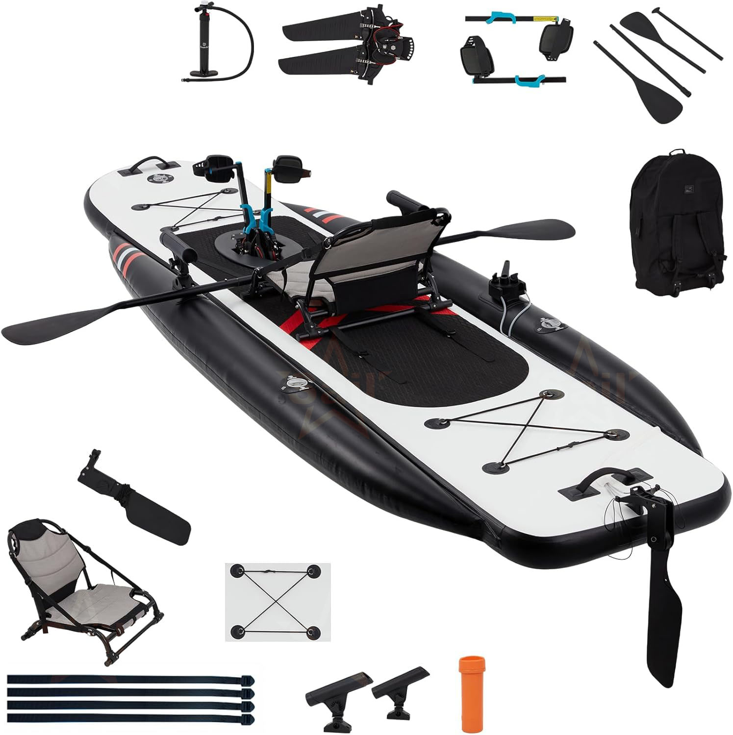 เรือคายัคพองลมคุณภาพสูงแบบใช้เ - Fishing Kayak Pedal Drive บทวิจารณ์และราคา