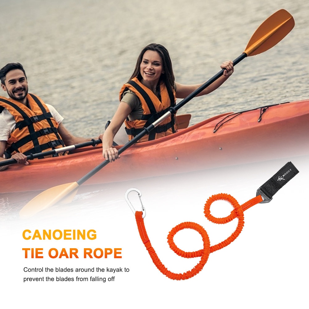 สายรัดพายเรือคายัคแบบยืดหยุ่น  - Fishing Kayak Paddle Leash บทวิจารณ์และราคา