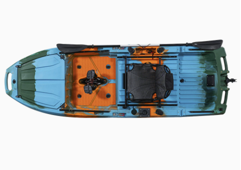 เรือคายัคแบบขึ้นรูปด้วยลูกกลิ้ - Fishing Kayak Pedal Drive บทวิจารณ์และราคา
