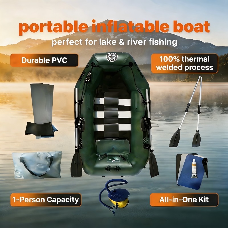 เรือตกปลา 1 ที่นั่ง เรือคายัคพ - Fishing Kayak Inflatable บทวิจารณ์และราคา