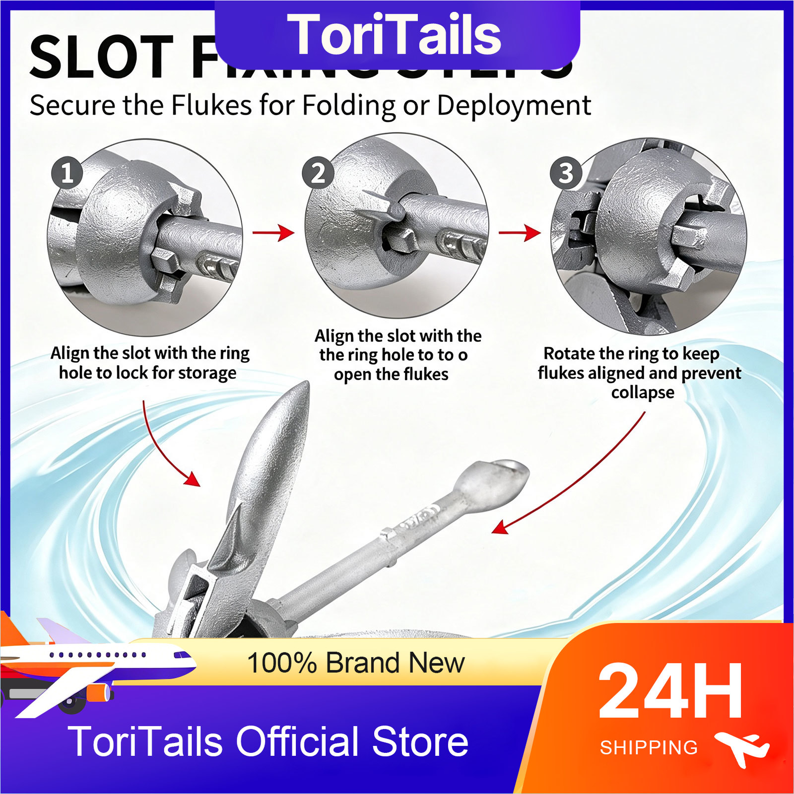สมอเรือพับได้ KOETSU น้ำหนัก 0 - Fishing Kayak Anchor บทวิจารณ์และราคา