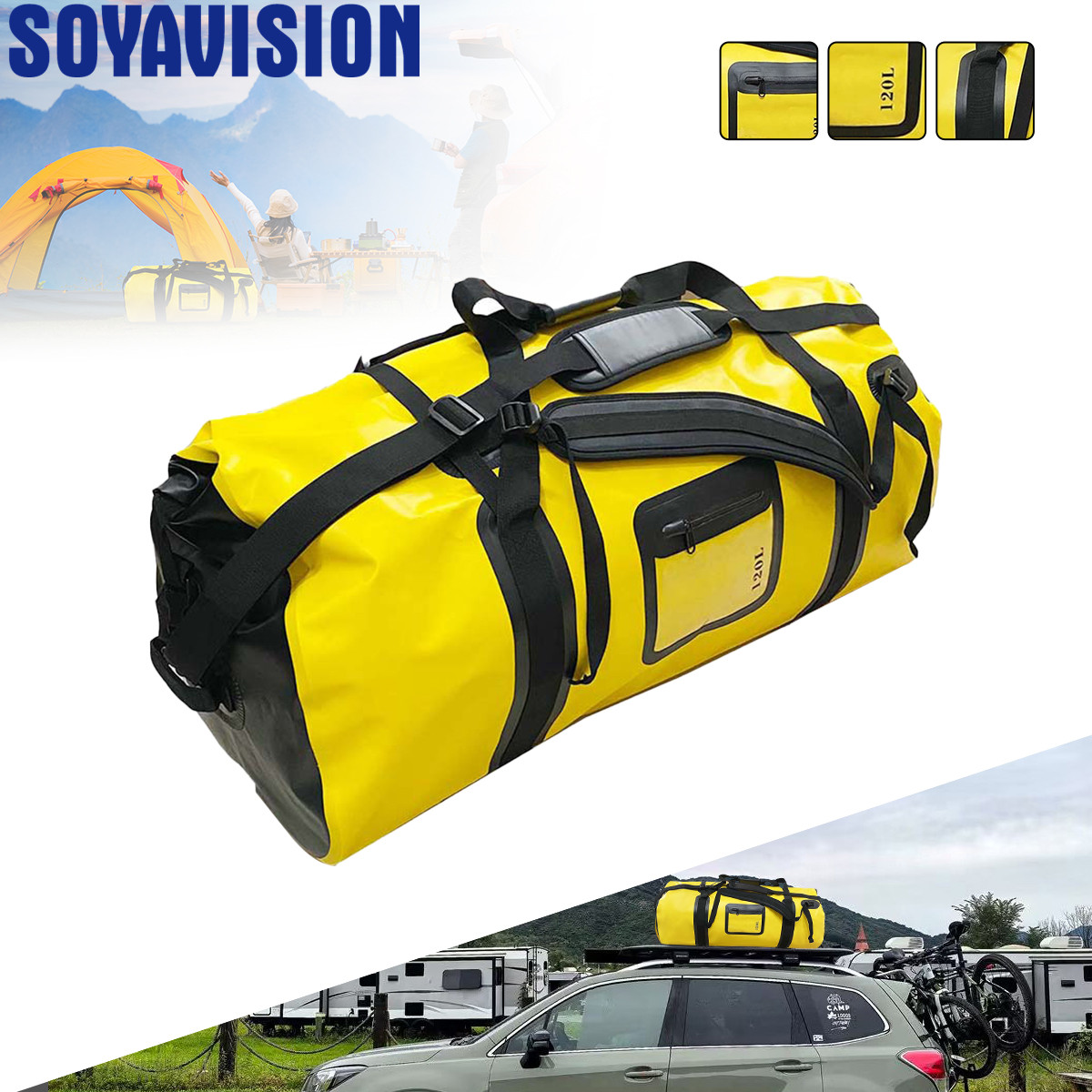 40L/66L/120L กันน้ํา Duffle ไฟ - Fishing Kayak Crate บทวิจารณ์และราคา