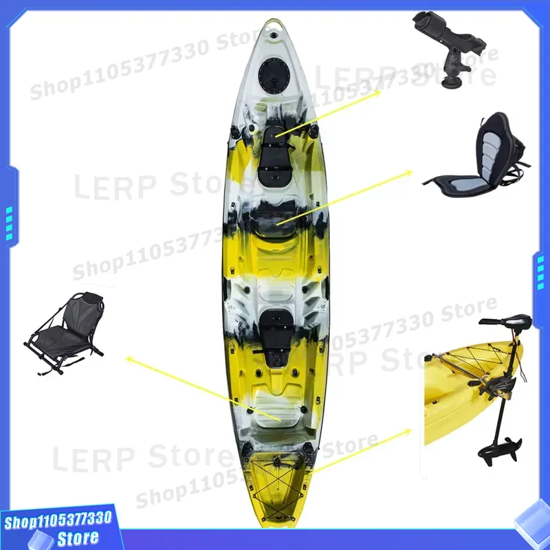 เรือคายัคพลาสติกแข็งแบบ 2 ที่น - Fishing Kayak Sit In บทวิจารณ์และราคา